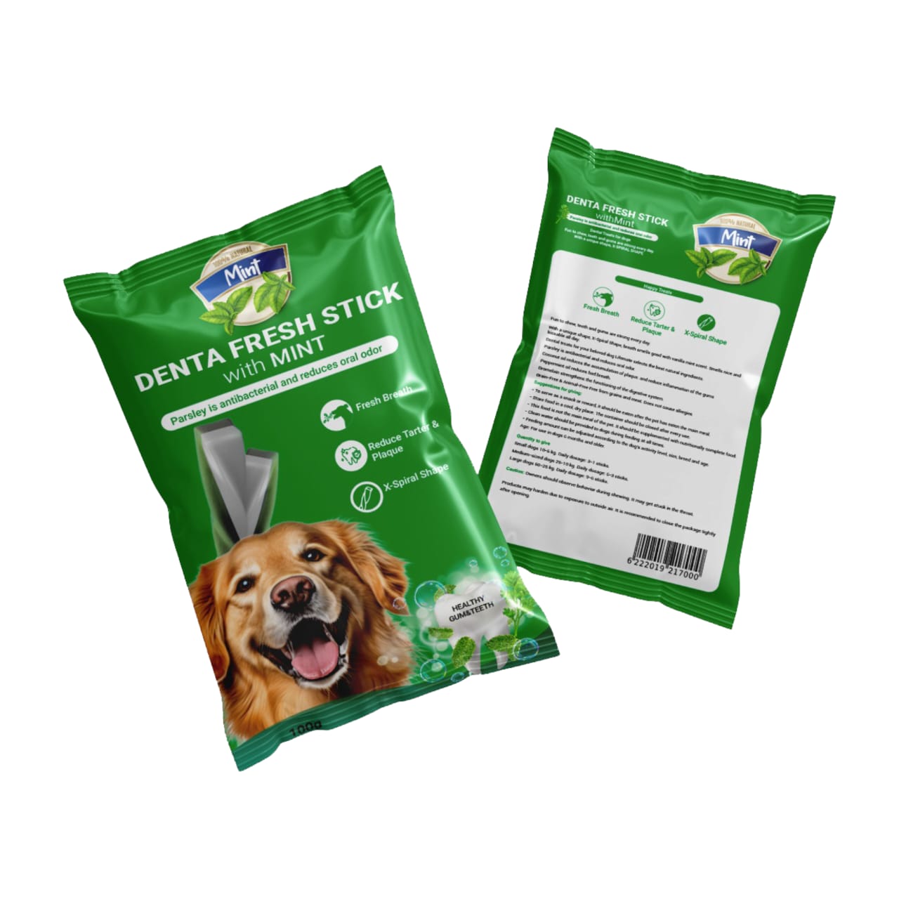 Rich Denta Fresh Stick Dog Treats ( 4 Sticks )
