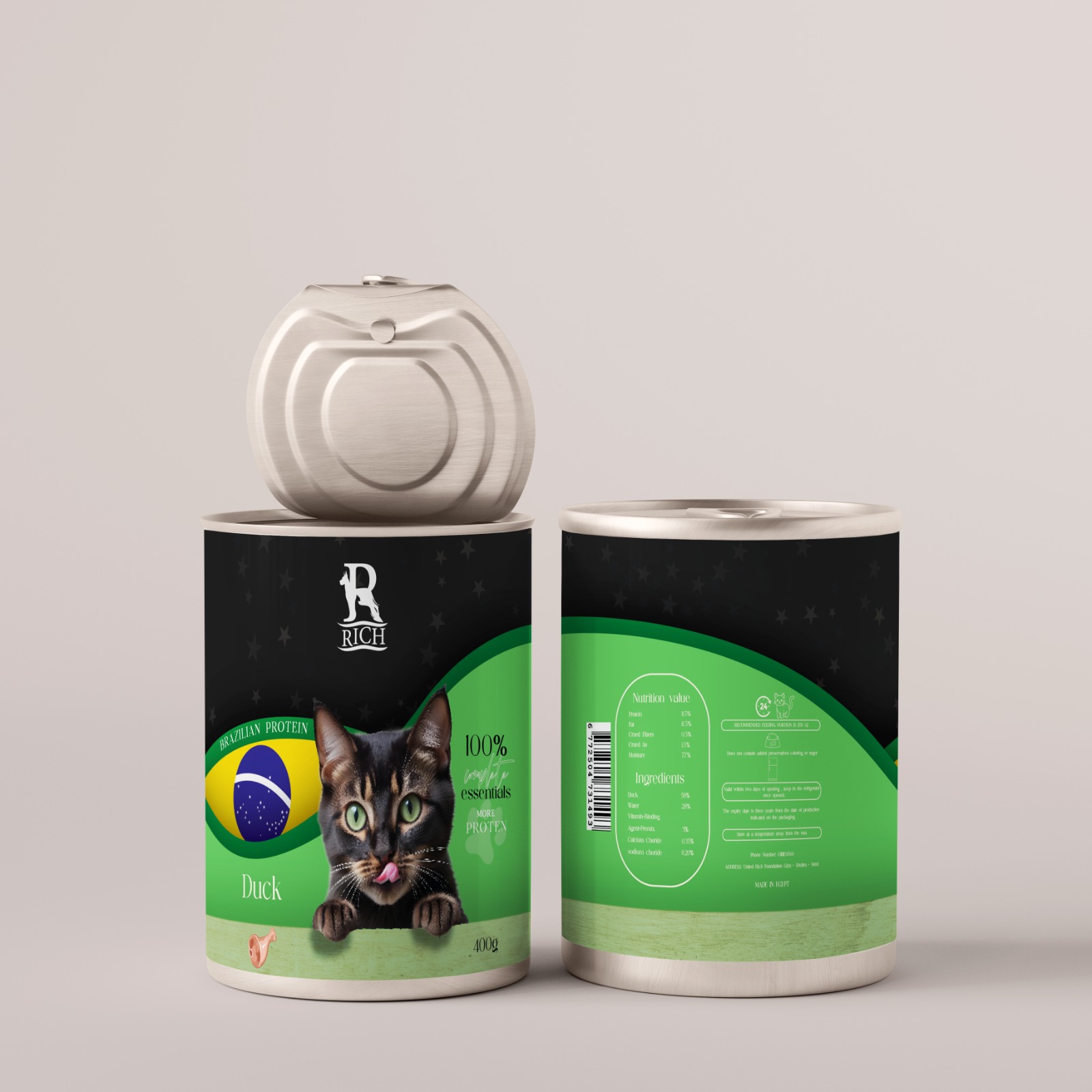 Rich Pate Adult Cat Wet Food Cans 400 g 