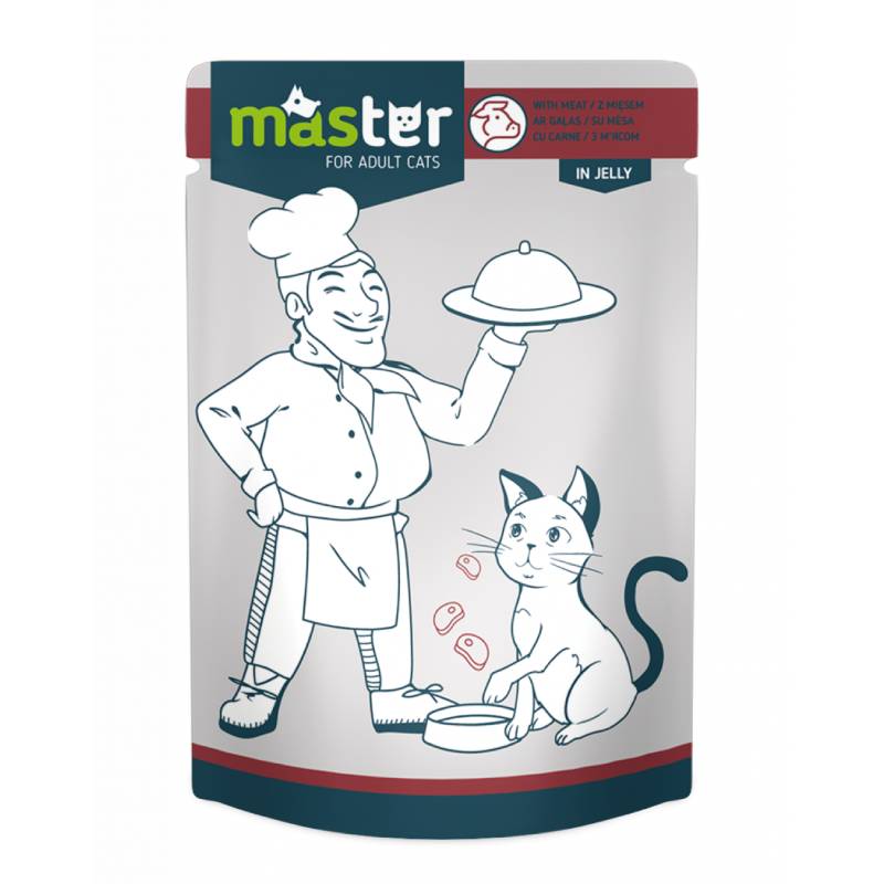 Master Adult Cat Wet Food in Jelly Pouch 80 g