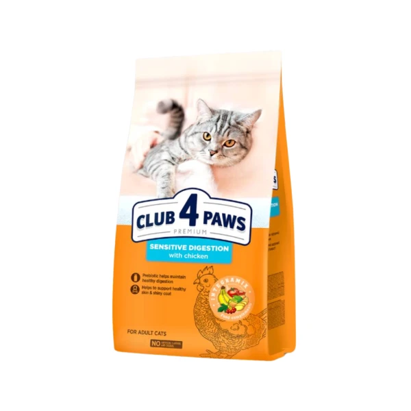 CLUB 4 PAWS Premium Sensitive Digestion With Chicken Adult Cats Dry Food 2 Kg