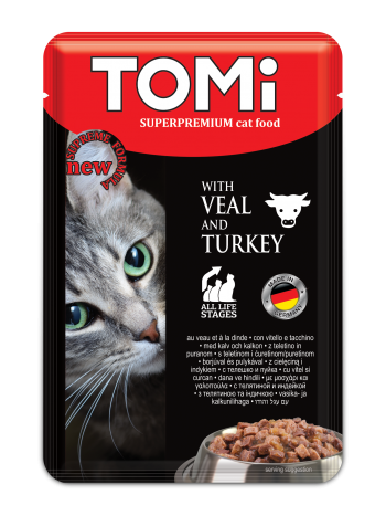 TOMi Super Premium All Life Stages Cat Wet Food Pouch 100 g