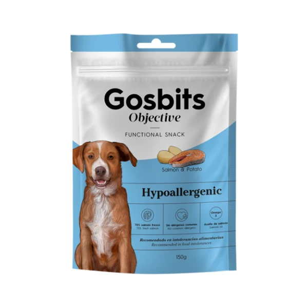 Gosbits Objective Hypoallergenic With Salmon & Potato Dog Functional Snack 150 g