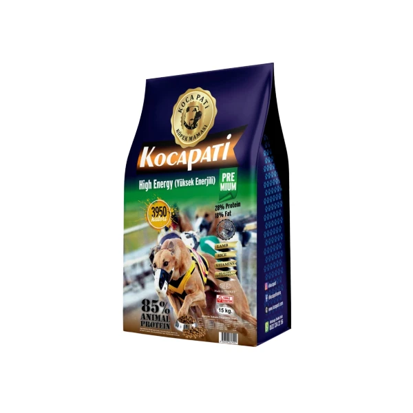 Kocapati High Energy Lamb & Rice 85% Animal Protein Adult Dog Dry Food