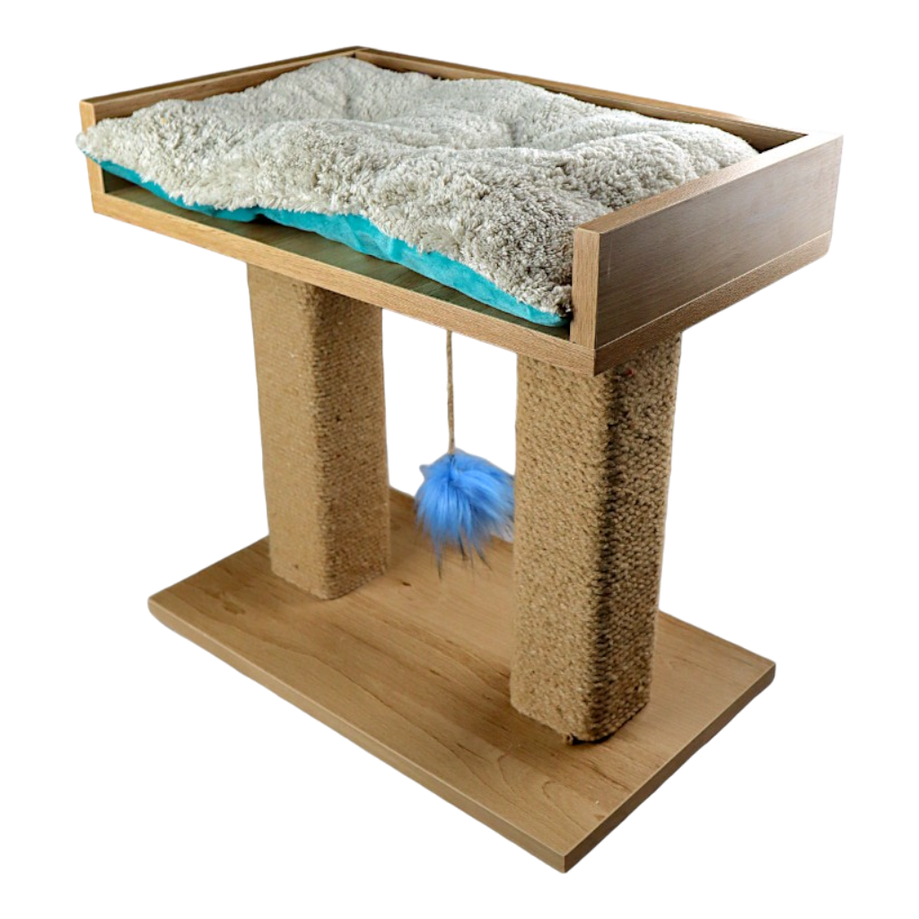 Petmoda Scratcher Post and Play Tower With Bed in Roof With Catnip 50*30*45 cm