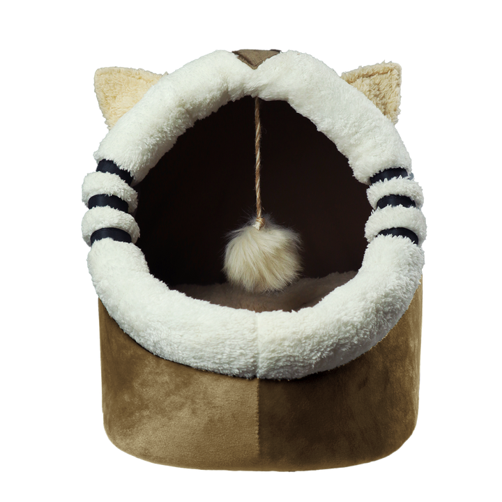 Petmoda Cat House Bed 50 cm - Cat Shape - Beige