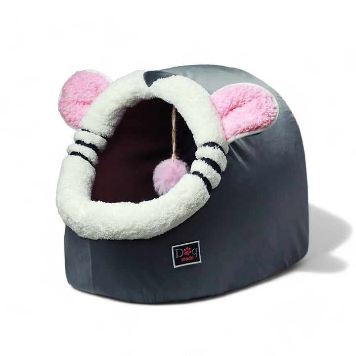 Petmoda Cat House Bed 50 cm - Mouse Shape - Grey