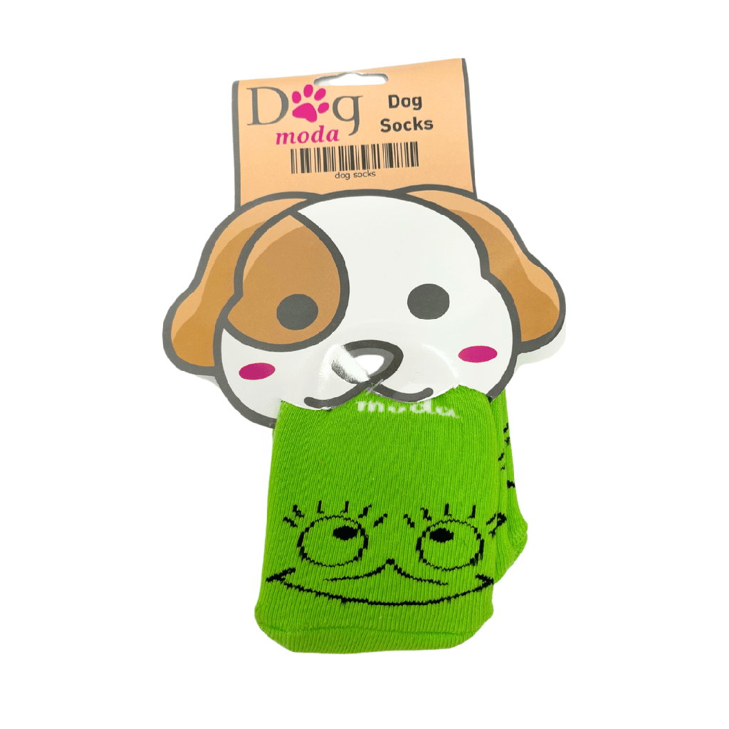 Petmoda Dog Socks Large - Green Face