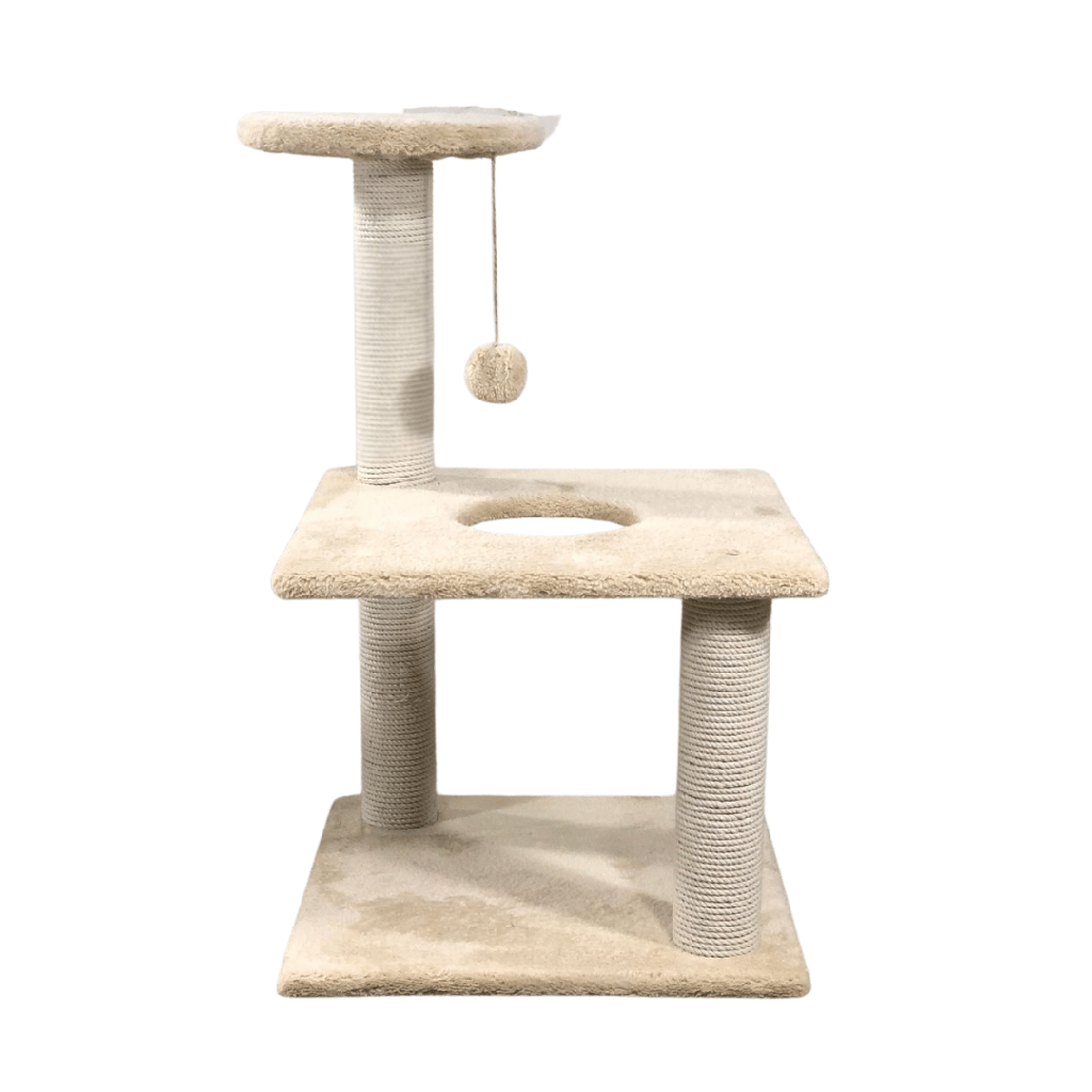 Caty Two Levels With Hole Cat Scratcher 40 X 40 X 70 cm