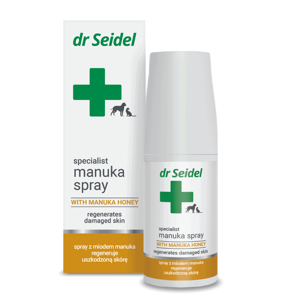 dr Seidel Manuka Spray - Regenerates Damaged Skin for Cats & Dogs 50ml