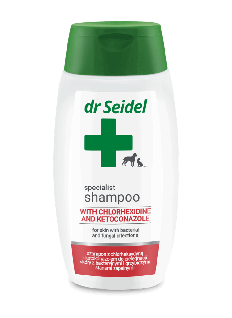 dr Seidel Shampoo with Chlorhexidine and Ketoconazole for Cats & Dogs 220ml