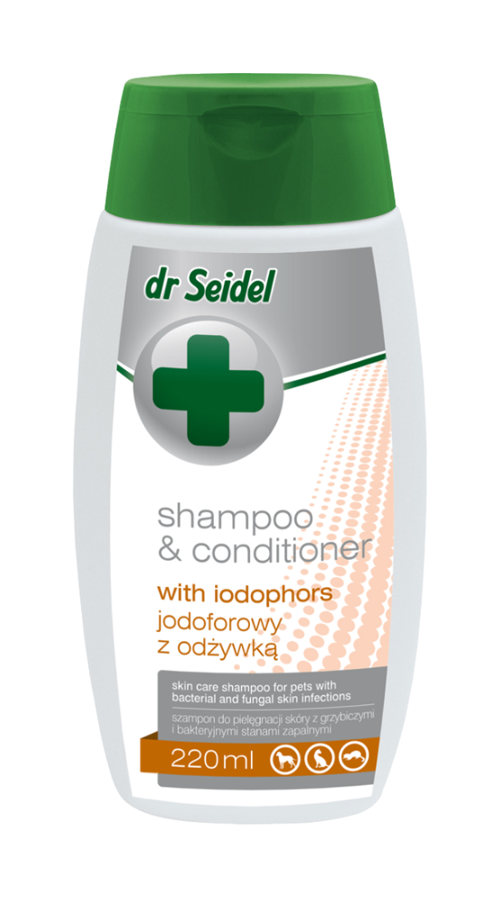 dr Seidel Shampoo & Conditioner with Iodophors for Cats & Dogs 220ml