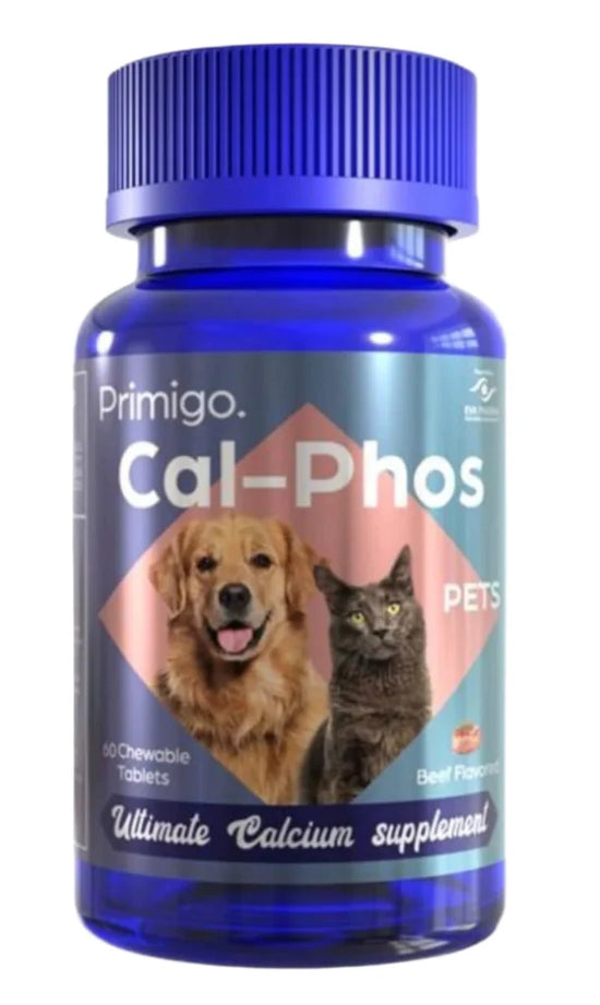Primigo Cal-Phos Pets with Beef Flavor 60 Chewable Tablets