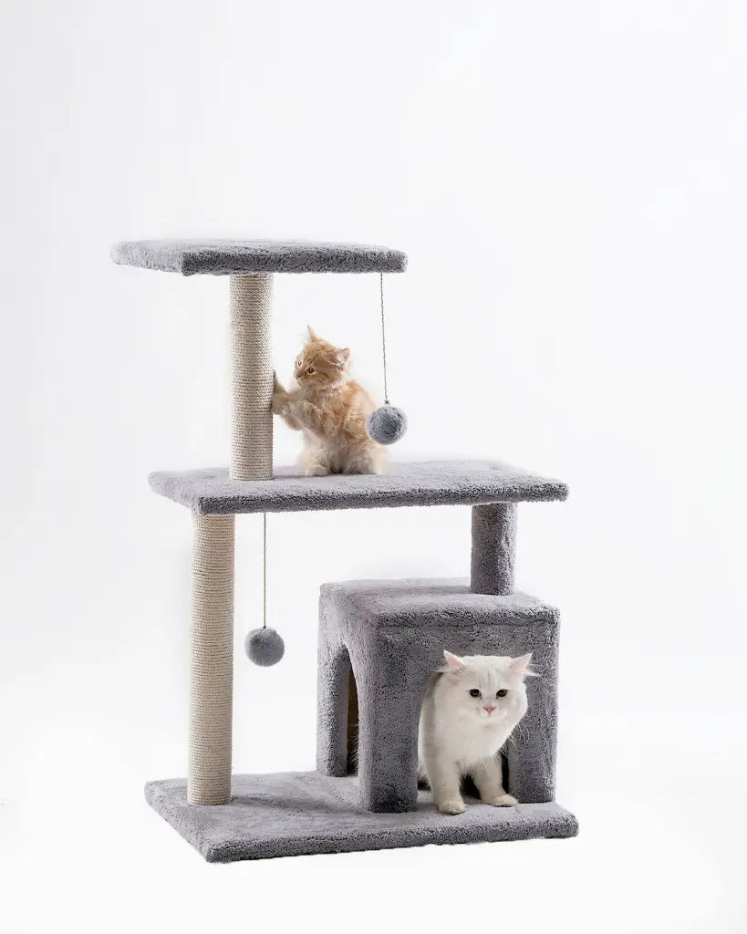 Cat House Tree with Scratching Posts and Condo