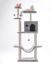 Cat House XL Multi-Level Tree Tower with Condo, Hammock, Scratching Posts & Toys