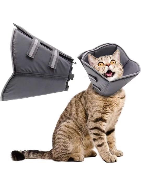 Soft Cat Recovery Collar – Adjustable Protective Cone for Cats & Small Pets After Surgery or Grooming