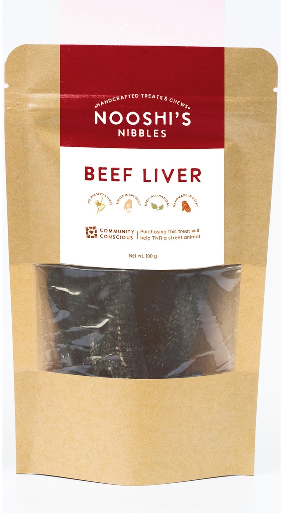 Nooshi's Beef Liver Treats for Dogs – Nutrient-Rich Natural Snack(100g)