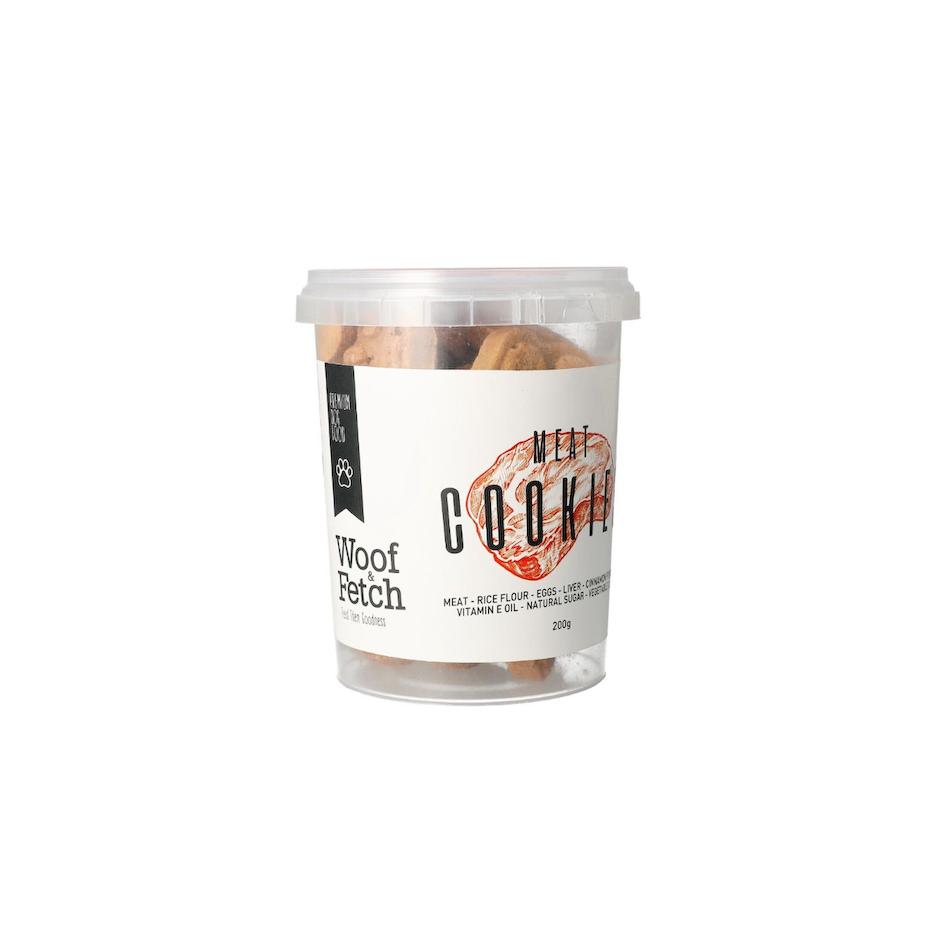 Woof & Fetch Dog Food Meat Cookies - 200g | Nutritious Crunchy Treats