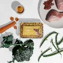 Nooshi’s Frozen Slow-Cooked Ground Rabbit Meal for Dogs – 500g | 70% Rabbit & 30% Vegetables