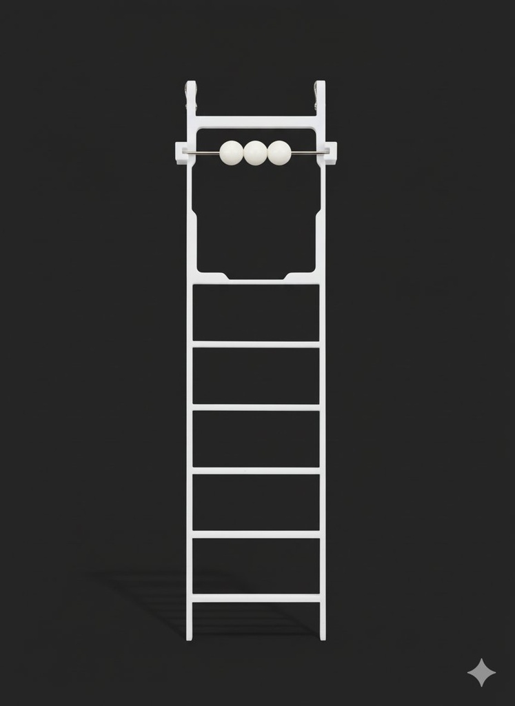 Plastic Bird Ladder with Beads – Durable Cage Accessory for Small & Medium Birds (20x5 cm)