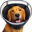 INKZOO Soft Dog Cone Collar After Surgery – Adjustable Pet Recovery Collar for Large Dogs, Anti-Lick & Wound Protection - Size Large