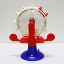 Interactive Pet Treat Wheel Toy – 360° Spinning Windmill Feeder with Suction Base | Fun, Stress-Relief & Exercise Toy for Dogs and Cats 