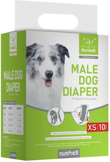 Nunbell Male Dog Diaper 10 Pcs 