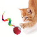 Electric Cat Ball Toy – USB Rechargeable Intelligent Rolling Toy with Colorful Tail for Cats and Small Dogs