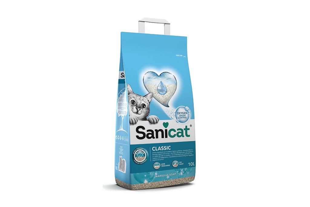 Sanicat Classic Marseille Soap Non Clumping Cat Litter 10 L
