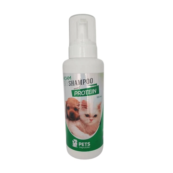 Pets Republic Foam Dry Shampoo with Protein 520 ml