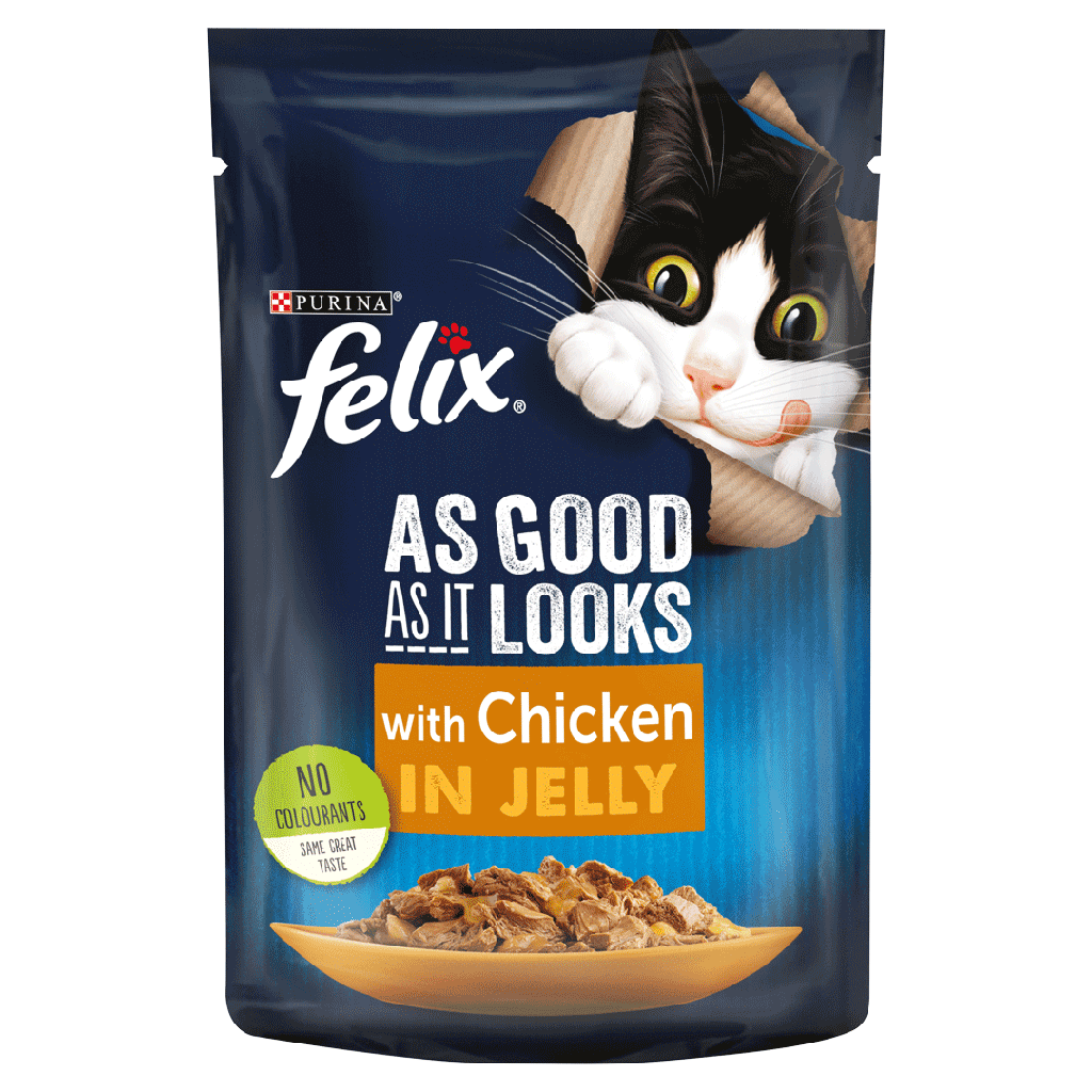 Purina Felix As Good as it Looks Wet Cat Food Pouch 85 g