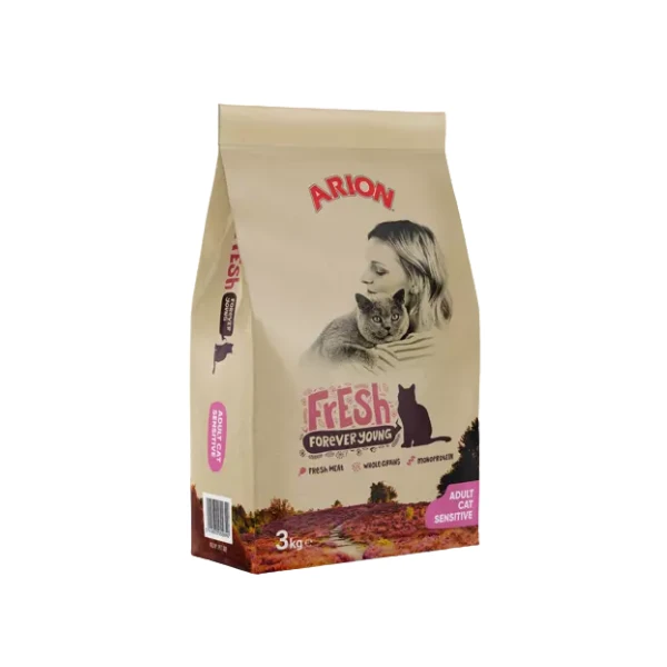 ARION Fresh Adult Cat Sensitive Dry Food 3 Kg