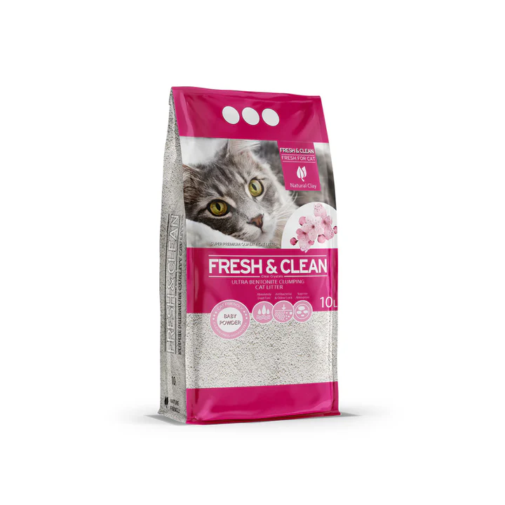 Fresh & Clean Ultra Bentonite Clumping Cat Litter 10 L
