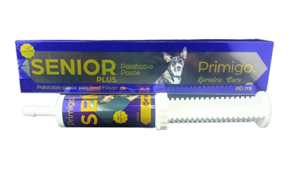 Expiry 5-2025 Primigo Senior Plus Palatable Paste With Beef Flavor 60 ml For Dogs