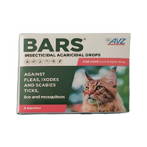 [3783] BARS® Insecticidal Drops For Cats From 5Kg To 10Kg (1 dose)