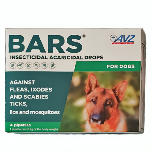[3776] BARS® Insecticidal Drops For Dogs 10 Kg (1 dose) 