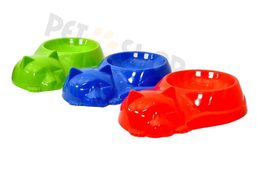[8219] Cat Face Bowl - Green 