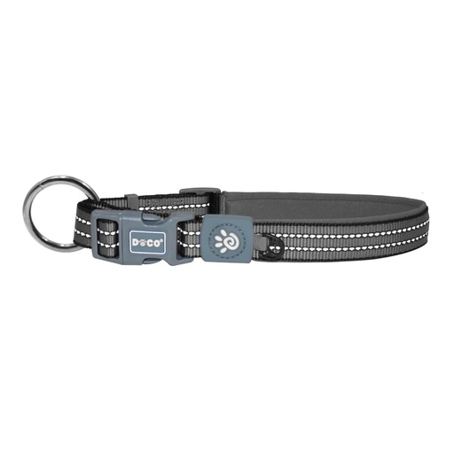 Doco Vario O-Ring Nylon Dog Collar with Reflective Stitching Medium (2.0 x 44-55cm)