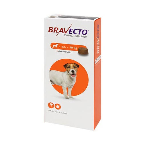 [1073] Bravecto Chewable Tablet For Small Dogs 4.5 - 10 Kg - 1 Tablet 