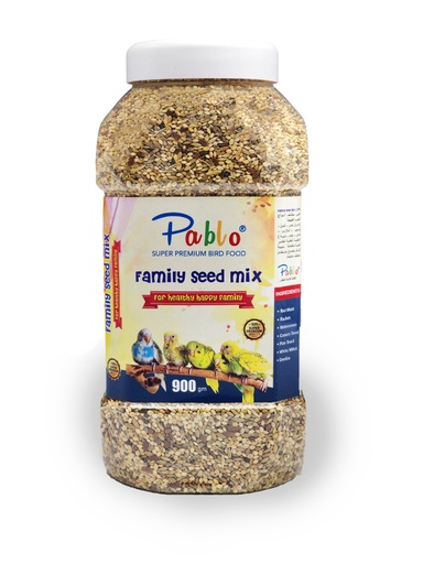 [7093] Pablo Super Premium Bird Food Family Seed Mix 900 gm 