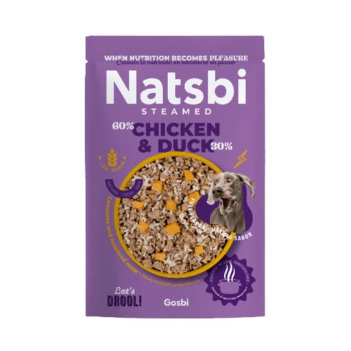 [7128] Gosbi Natsbi Chicken & Duck Steamed Dog Food 200 g