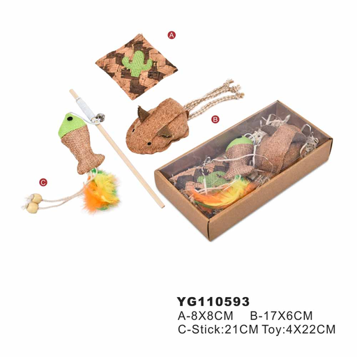 [2594] Naomi Golden Classic Cat Toy (YG110593)