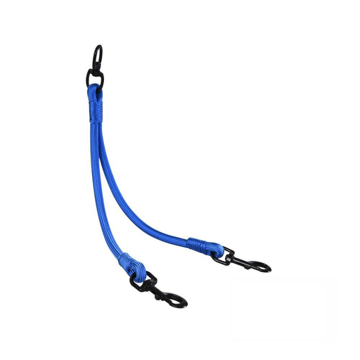 [1443] Naomi Double Leash For Two Dogs (YL107733) - Blue