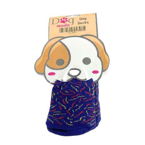 [6768] Petmoda Dog Socks Medium - Purple Sprinkles