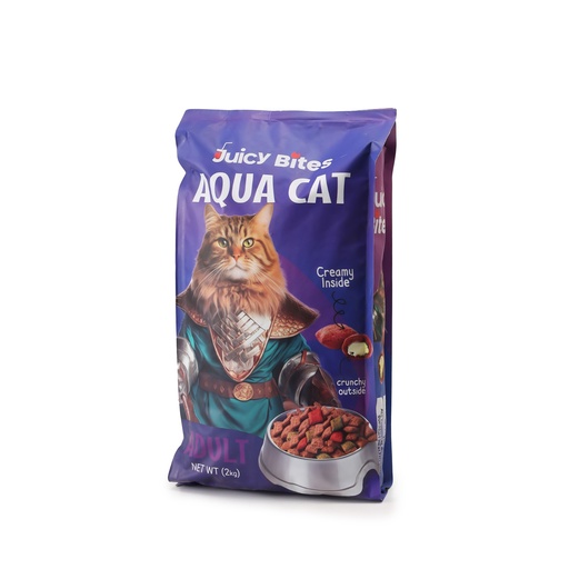 [2883] Juicy Bites Aqua Cat Adult Cat Dry Food 2Kg 