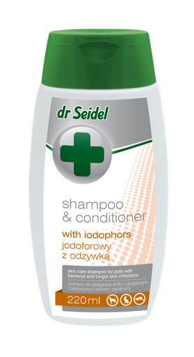 dr Seidel Shampoo & Conditioner with Iodophors for Cats & Dogs 220ml