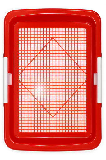 Puppy Toilet Training Tray with Guide Column – Indoor Dog Potty for Medium & Large Dogs (62X48X5cm)