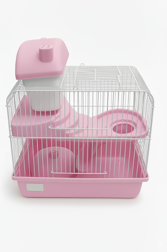 [2306] Hamster Cage Small - Pink