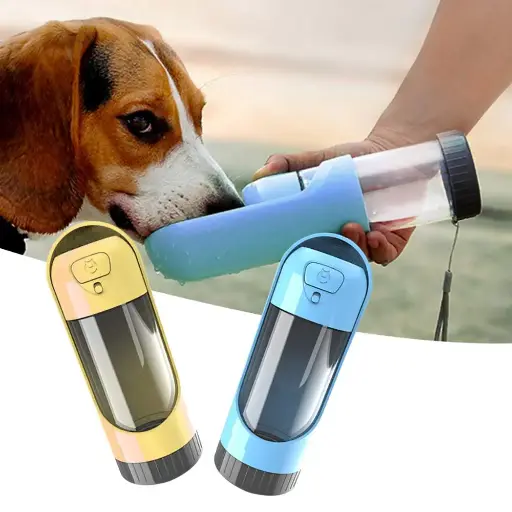Portable Pet Water Bottle – Travel Dog & Cat Water Dispenser with Drinking Cup