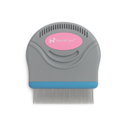 [1376] Dog & Cat Flea Comb – Fine Tooth Lice & Flea Remover for Pets | Easy Grooming Tool for Cats & Dogs