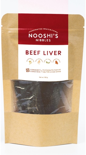 [2040] Nooshi's Beef Liver Treats for Dogs – Nutrient-Rich Natural Snack(100g)